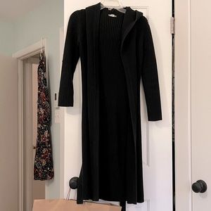 Jcrew sweater duster with hood